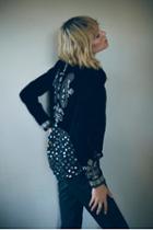 Free People Womens Embroidered Velvet Cropped Jacket