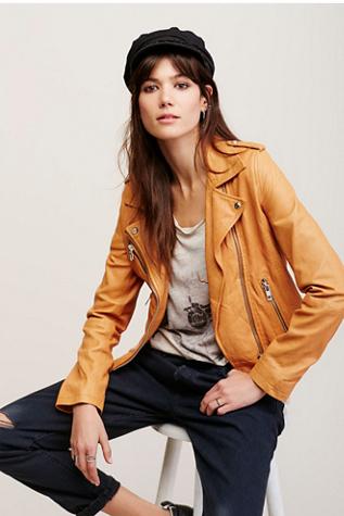 Doma Womens Doma Biker Leather Jkt