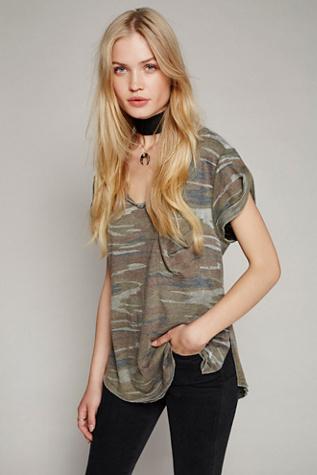 We The Free Womens Camo Tee
