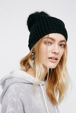 Free People Womens Powder River Pom Beanie