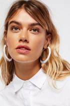 Freida Feather Wrapped Hoops By Free People