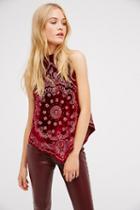 Free People Womens Bandana Bling Tank