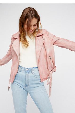 Free People Womens Pink Moto