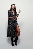 Free People Womens Hearts All Over Maxi Shirt Dress