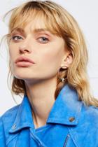Aurora Stone Droplet Hoops By Jules Smith At Free People