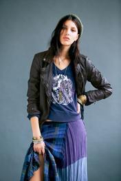 Muubaa Womens Dark Brown Biker Jacket