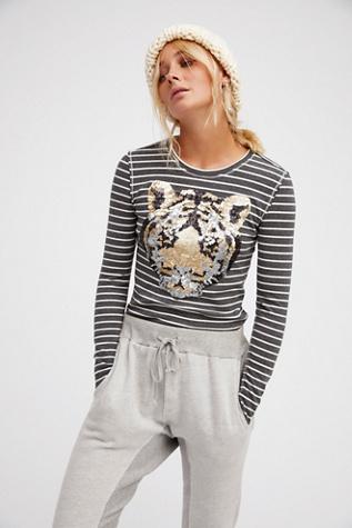 We The Free Womens My Kinda Stripe Tiger Tee