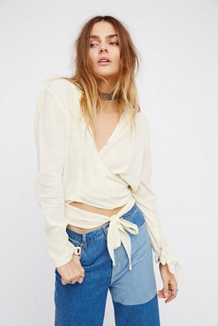 Sparrow Song Wrap Top By Free People