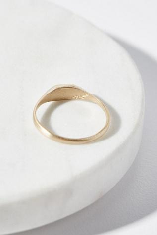 Vanessa Lianne Jewelry Womens 14k P.diamond Signet Ring
