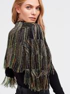 Free People Midnight Special Embellished Cape