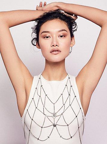 Free People Island Fever Chain Halter