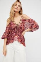 Free People Womens Fp-1 Monarch Printed Top