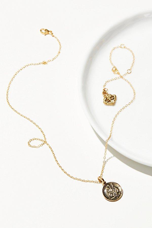 St. Christopher Necklace By Virgin Saints & Angels At Free People