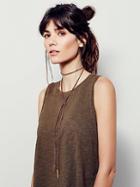 Flawed Leather Wrap Bolo By Free People