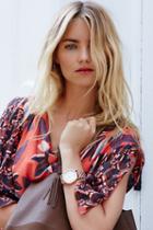 Breda Womens Blossom Metal Band Watch
