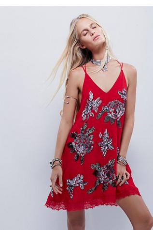 Fp Collection Womens Gilded Floral Dress