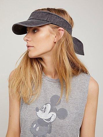Free People Ventura Washed Tie Back Visor