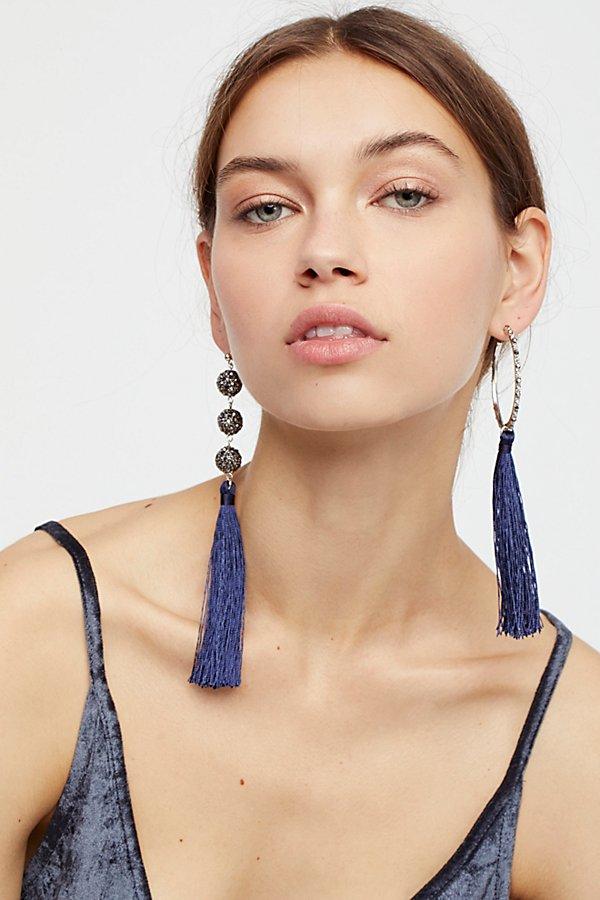 Kellen Mixed Tassel Earrings By Free People