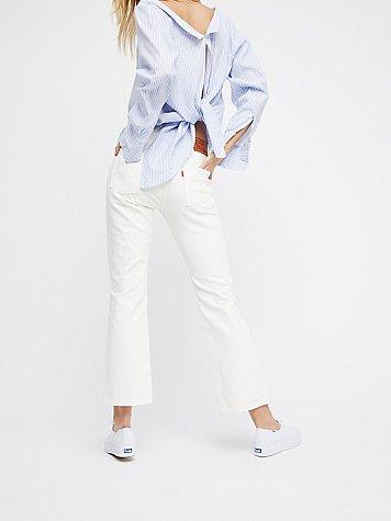 Levis 517 Cropped Boot Cut Jeans By Levi's At Free People