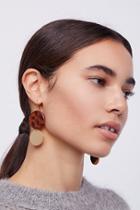 Resin Disc Drop Hoops By Av Max At Free People