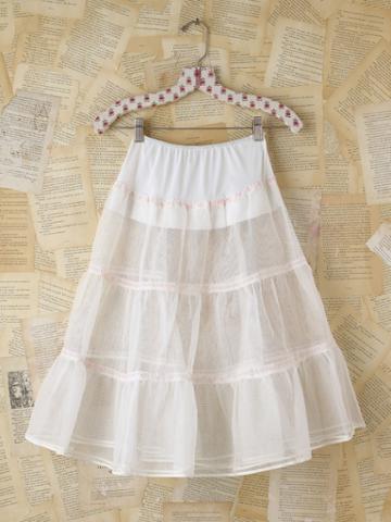 Free People Vintage Embroidered Tulle Skirt
