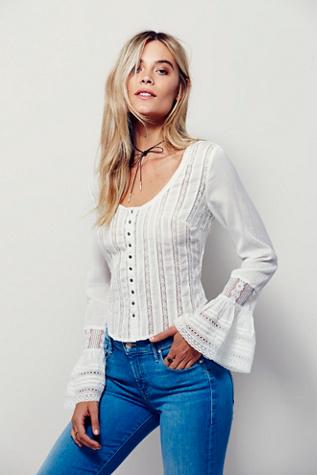 Free People Womens Like A Star Top
