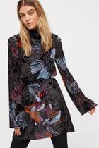 Christine Velvet Fit And Flare Dress By Free People