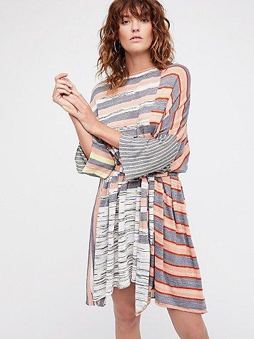 Horizon Mini Sweater Dress By Free People