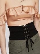 Kiersten Lace Up Corset Belt By Free People