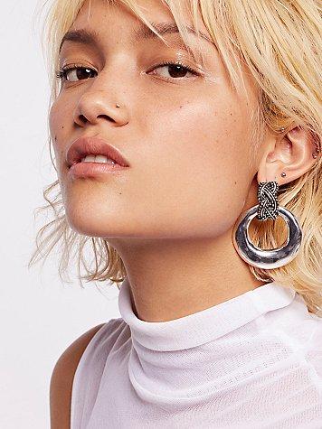 Laura Rose Knocker Hoops By Free People