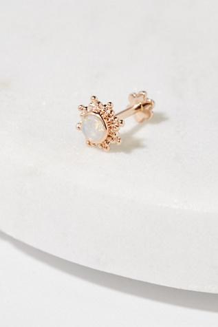 Maria Tash Womens Opal Starburst Threader S