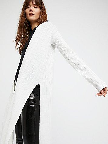 Free People Ribby Rib Cardi