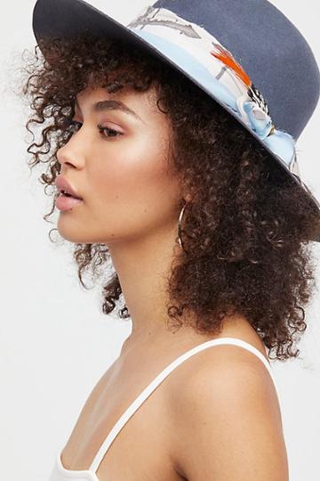 Romeo Hand Dyed Silk Band Felt Hat By Lovely Bird At Free People