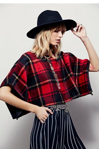 Free People Womens Newbury Structured Poncho