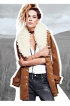 Free People Womens Lady Lane Fur Collar Jkt