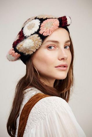 Free People Womens Gigi Crochet Beret