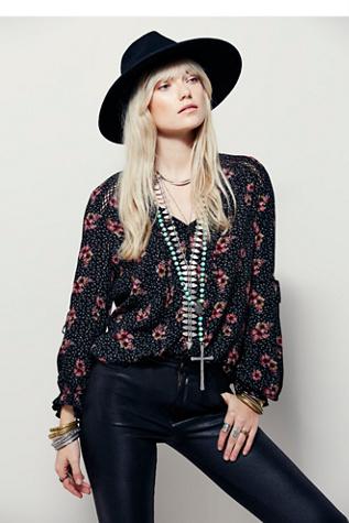 Free People Womens Dream A Little Dream Print Top