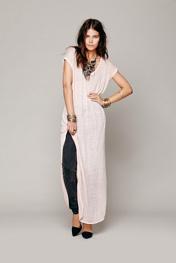 Free People Womens Keep Me Tee Dress