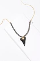 Deep Sea Fossilized Stone Necklace By Heather Hawkins At Free People