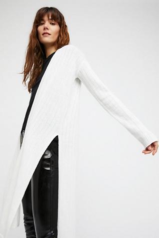 Free People Womens Ribby Rib Cardi