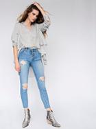 Destroyed Reagan Button Front Jean By Free People