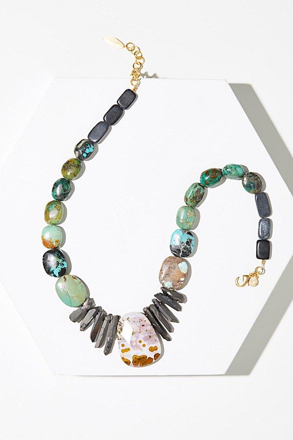Cliffside Turquoise Pendant Necklace By David Aubrey At Free People