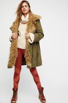 Fur Lined Extreme Moto Parka By Free People