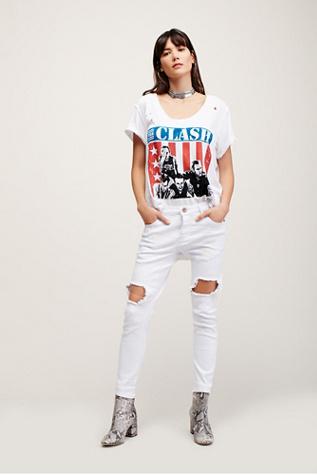 One By One Teaspoon Womens Desperado Low Rise Skinny Jeans