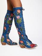 Floral Joe Lace Up Boot By Jeffrey Campbell At Free People