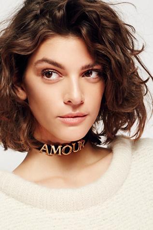 Free People Womens Talk Back Choker