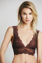 Intimately Womens Galloon Lace Deep V Bra