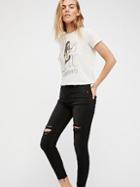 Free People Shark Bite Skinny Jeans