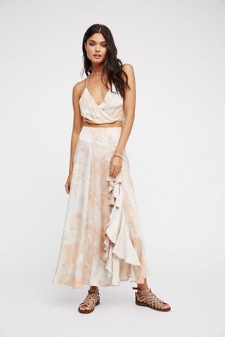 Free People Womens Gardenia Maxi Set