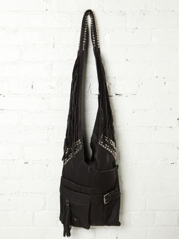 Cut N' Paste Studded Loveland Bag - Black One Size